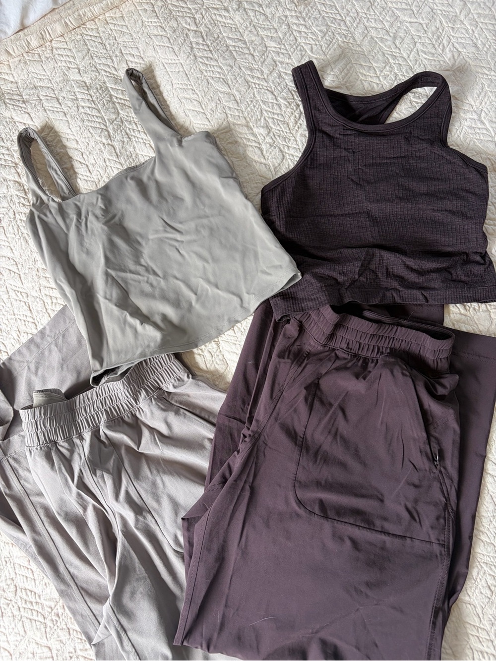 lululemon athletica Tank & Pant Set Brown & Taupe